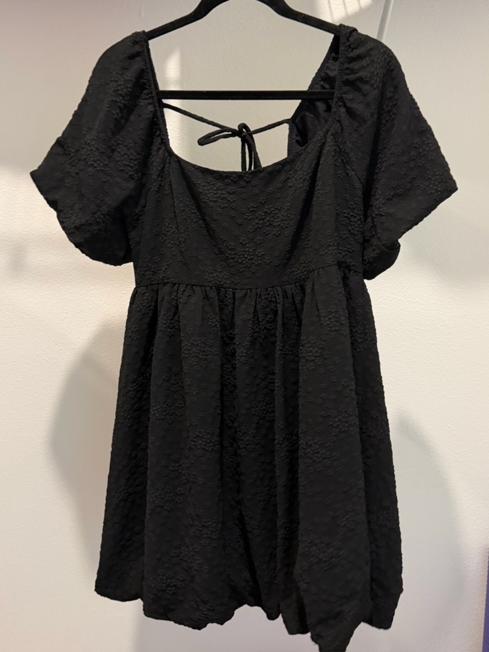 Black floral dress